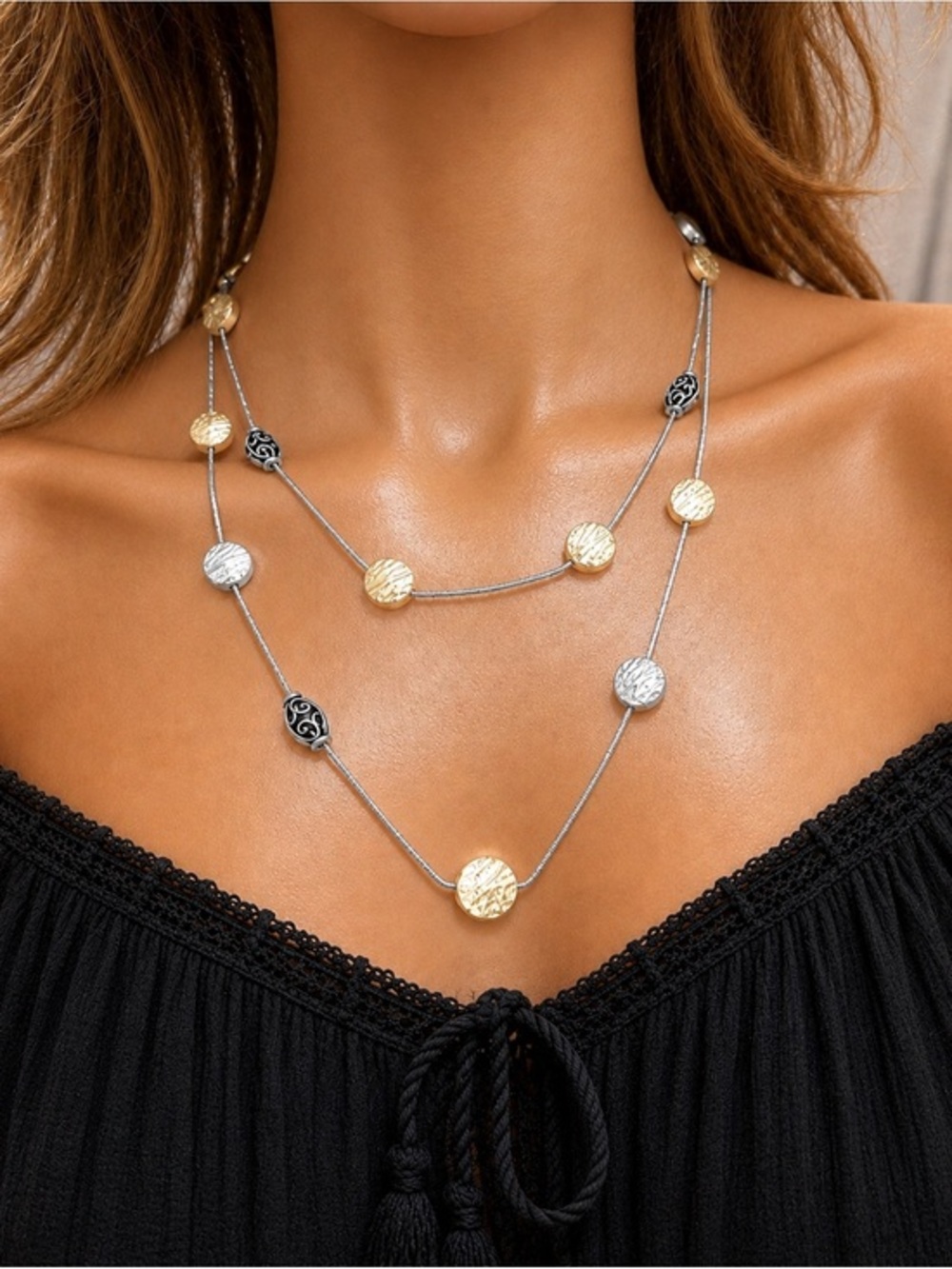 BRIGHTON MEDITERRANEAN Melange 2 Tone Long Necklace Website Price ($118)
NWOT